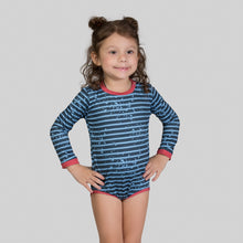 Laden Sie das Bild in den Galerie-Viewer, Gallery: Uv Line Maillot De Bain Bébé Macaquinho Baby Listras Upf50+
