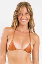 Laden Sie das Bild in den Galerie-Viewer, Gallery: Rio De Sol Haut Top Shimmer-Nocciola Tri-Mini
