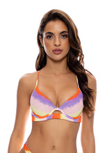 Laden Sie das Bild in den Galerie-Viewer, Model Front: Luli Fama Haut Top Underwire Miami Sunsets
