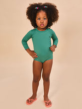 Laden Sie das Bild in den Galerie-Viewer, Image 02: Uv Line Maillot De Bain Bébé Baby Longsleeve Swimsuit Deep Sea Upf50+
