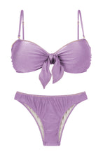 Laden Sie das Bild in den Galerie-Viewer, Product Front: Rio De Sol Ensemble Set Shimmer-Harmonia Bandeau-Knot Essential
