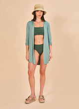 Laden Sie das Bild in den Galerie-Viewer, Image 02: Uv Line Chemise Shirtdress Copenhagen Water Green Upf50+
