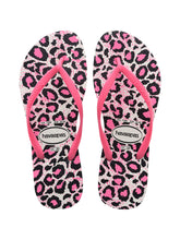 Laden Sie das Bild in den Galerie-Viewer, Product Front: Havaianas Tongs Slim Animals White/Rose
