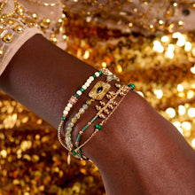 Laden Sie das Bild in den Galerie-Viewer, Image 02: Hipanema Bracelet Cuff Karmelia Green Hipenema
