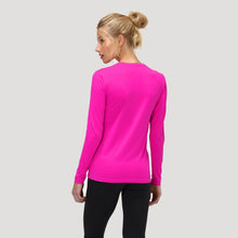 Laden Sie das Bild in den Galerie-Viewer, Model Back: Uv Line T-Shirt Camiseta Uv X Pro Ml Rosa Upf50+
