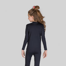 Laden Sie das Bild in den Galerie-Viewer, Image 05: Uv Line T-Shirt Rash Guard Kids High-Neck Black Upf50+

