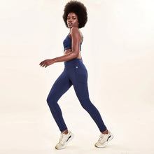 Laden Sie das Bild in den Galerie-Viewer, Image 04: Uv Line Fitness Bas Legging Fit Aspen Navy Blue Upf50+
