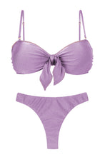 Laden Sie das Bild in den Galerie-Viewer, Product Front: Rio De Sol Ensemble Set Shimmer-Harmonia Bandeau-Knot Nice-Fio
