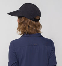 Laden Sie das Bild in den Galerie-Viewer, Model Back: Uv Line Casquette Visor Capri Colors Nac Fem Black Upf50+
