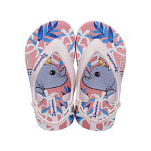 Laden Sie das Bild in den Galerie-Viewer, Model Front: Ipanema Sandales Ipanema Baby Rosa Rosa Azul
