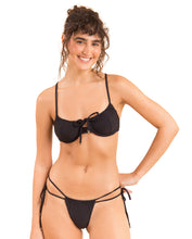 Laden Sie das Bild in den Galerie-Viewer, Gallery: Rio De Sol Ensemble Set Dots-Black Balconet-Tie Pipa
