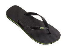 Laden Sie das Bild in den Galerie-Viewer, Model Front: Havaianas Tongs Havaianas Brasil Black
