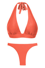 Laden Sie das Bild in den Galerie-Viewer, Product Front: Rio De Sol Ensemble Set Light-Peach Halter-Cos Leblon-Fio
