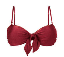Laden Sie das Bild in den Galerie-Viewer, Product Front: Rio De Sol Haut Top Shimmer-Divino Bandeau-Knot
