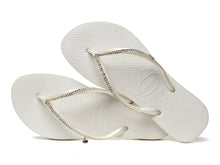 Laden Sie das Bild in den Galerie-Viewer, Product Back: Havaianas Tongs Slim Crystal Mesh Sw White
