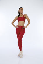 Laden Sie das Bild in den Galerie-Viewer, Image 04: Alto Giro Fitness Bas Legging Hyper Recortes Atlanta Vermelho Haute Red
