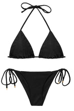Laden Sie das Bild in den Galerie-Viewer, Product Front: Rio De Sol Ensemble Set Shimmer-Black Tri-Inv Cheeky-Tie
