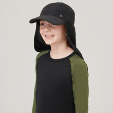 Laden Sie das Bild in den Galerie-Viewer, Image 02: Uv Line Casquette Cap Legionario Teens Inf Black Upf50+
