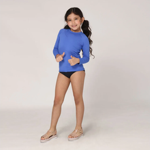 Laden Sie das Bild in den Galerie-Viewer, Image 03: Uv Line T-Shirt Longsleeve Uvpro Kids Bic Blue Upf50+

