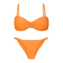Laden Sie das Bild in den Galerie-Viewer, Product Front: Rio De Sol Ensemble Set Dots-Mango Bandeau-Crispy Cheeky-Crispy
