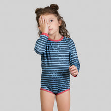 Laden Sie das Bild in den Galerie-Viewer, Image 07: Uv Line Maillot De Bain Bébé Macaquinho Baby Listras Upf50+
