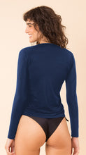 Laden Sie das Bild in den Galerie-Viewer, Image 09: Rio De Sol Haut Navy Rash-Guard

