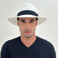 Laden Sie das Bild in den Galerie-Viewer, Image 05: Uv Line Chapeau Panama Hat Shanghai Imp Uni White Black Upf50+

