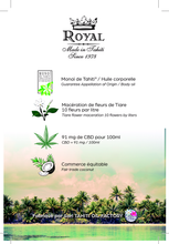 Laden Sie das Bild in den Galerie-Viewer, Image 06: Monoï Royal Monoi Oils Monoi Royal Cb Glass Bottle
