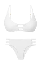 Laden Sie das Bild in den Galerie-Viewer, Product Front: Rio De Sol Ensemble Set Bora-White Bra-Trio Madrid-Trio

