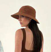 Laden Sie das Bild in den Galerie-Viewer, Product Front: Uv Line Chapeau Souple/Capeline Lyon Conhaque Upf50+

