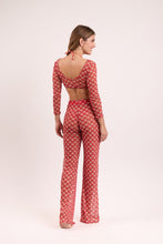 Laden Sie das Bild in den Galerie-Viewer, Model Back: Rio De Sol Pantalon De Plage Floral-Scales Pants Lana
