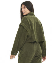 Laden Sie das Bild in den Galerie-Viewer, Image 05: Alto Giro Fitness Haut Jaqueta Cropped Colete Stretch Verde Kalamata
