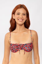 Laden Sie das Bild in den Galerie-Viewer, Gallery: Rio De Sol Haut Top Coral-Feline Balconet-Tie
