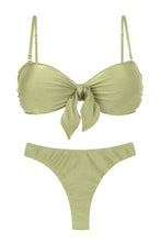 Laden Sie das Bild in den Galerie-Viewer, Product Front: Rio De Sol Ensemble Set Oliva Bandeau-No Nice-Fio
