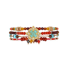 Laden Sie das Bild in den Galerie-Viewer, Product Front: Hipanema Bracelet Metaphor Turquoise Hipanema
