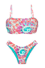 Laden Sie das Bild in den Galerie-Viewer, Product Front: Rio De Sol Ensemble Set Splash Bandeau-Reto Highleg
