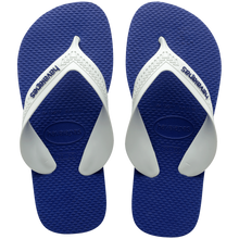 Laden Sie das Bild in den Galerie-Viewer, Model Front: Havaianas Tongs Havaianas Kids Max Preto/Azul Naval
