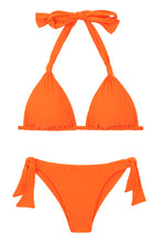 Laden Sie das Bild in den Galerie-Viewer, Product Front: Rio De Sol Ensemble Set Dots-Orange Mel Italy
