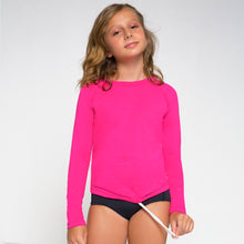 Laden Sie das Bild in den Galerie-Viewer, Gallery: Uv Line T-Shirt Longsleeve Uvpro Kids Pink Upf50+
