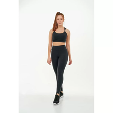 Laden Sie das Bild in den Galerie-Viewer, Image 04: Alto Giro Fitness Bas Legging Supplex Ziper Barra Preto
