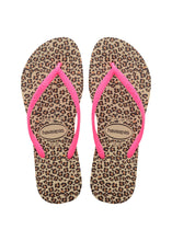 Laden Sie das Bild in den Galerie-Viewer, Image 04: Havaianas Tongs Havaianas Slim Animals Sandgrey/Pink
