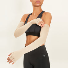 Laden Sie das Bild in den Galerie-Viewer, Image 04: Uv Line Gants Extra Long Glove Chocolate Upf50+
