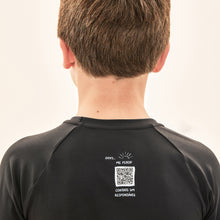 Laden Sie das Bild in den Galerie-Viewer, Image 04: Uv Line T-Shirt Acqua Qr Code Preto Upf50+
