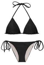 Laden Sie das Bild in den Galerie-Viewer, Product Front: Rio De Sol Ensemble Set Shimmer-Black Tri-Inv Ibiza-Comfy

