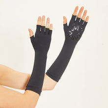 Laden Sie das Bild in den Galerie-Viewer, Image 05: Uv Line Gants Long Gloves Uni Black Upf50+
