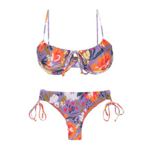 Laden Sie das Bild in den Galerie-Viewer, Product Front: Rio De Sol Ensemble Set Garden-Flower Balconet-Tie Angel
