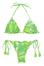 Laden Sie das Bild in den Galerie-Viewer, Product Front: Rio De Sol Ensemble Set Green-Palms Frufru-Fio
