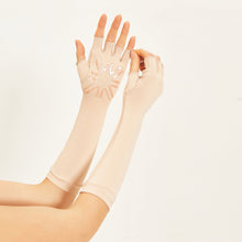 Laden Sie das Bild in den Galerie-Viewer, Image 04: Uv Line Gants Long Gloves Uni Beige Upf50+
