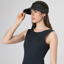 Laden Sie das Bild in den Galerie-Viewer, Model Front: Uv Line Visière Visor Leblon Black Upf50+

