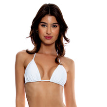 Laden Sie das Bild in den Galerie-Viewer, Gallery: Luli Fama Haut Top Wavy Ruched White
